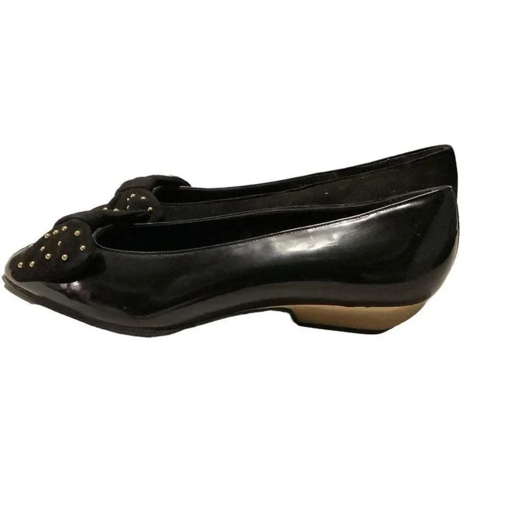 Colette‎ black bow flats size 39 US 9